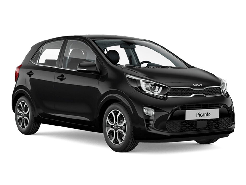Black Kia Picanto compact city rental car