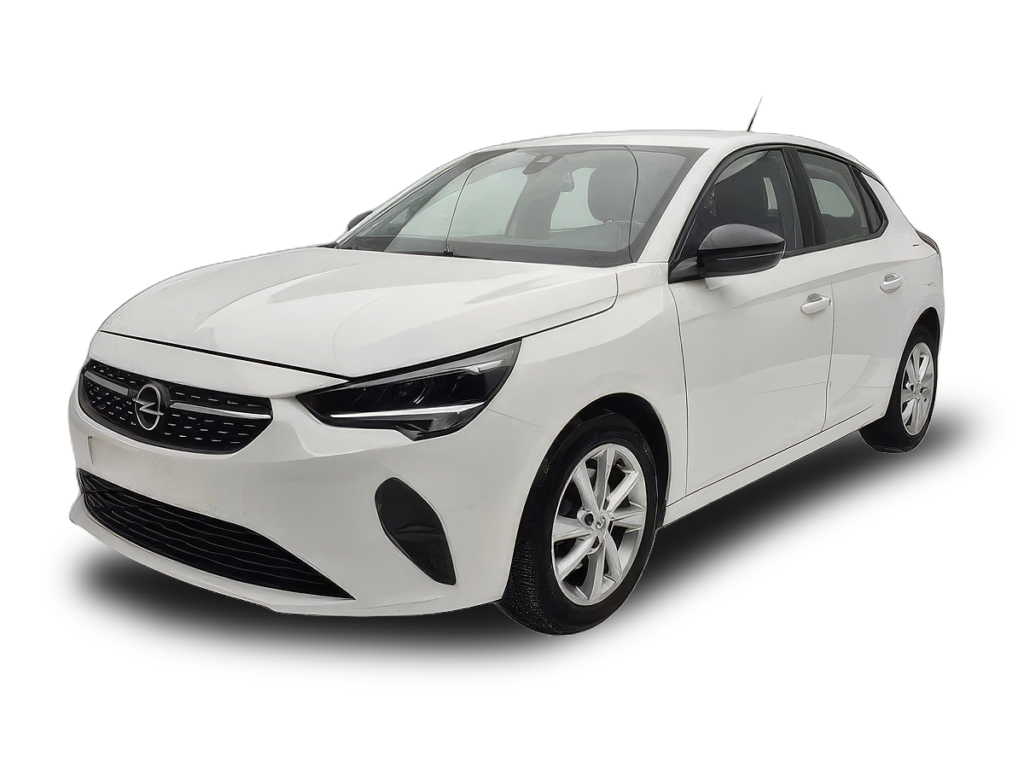 White Opel Corsa 2022 economy rental car